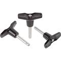 Kipp Ball Lock Pins with T-grip, self-locking, precipitation hardened K0793.216310030